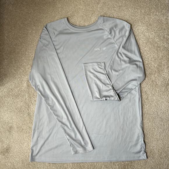 Baleaf Men's 2 Long Sleeve Athletic Shirts - Blue & Gray XL - Picture 5 of 11